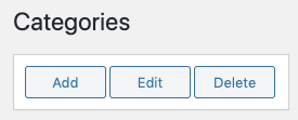 Media Library Organizer: Tree View: Add, Edit, Delete Category Buttons
